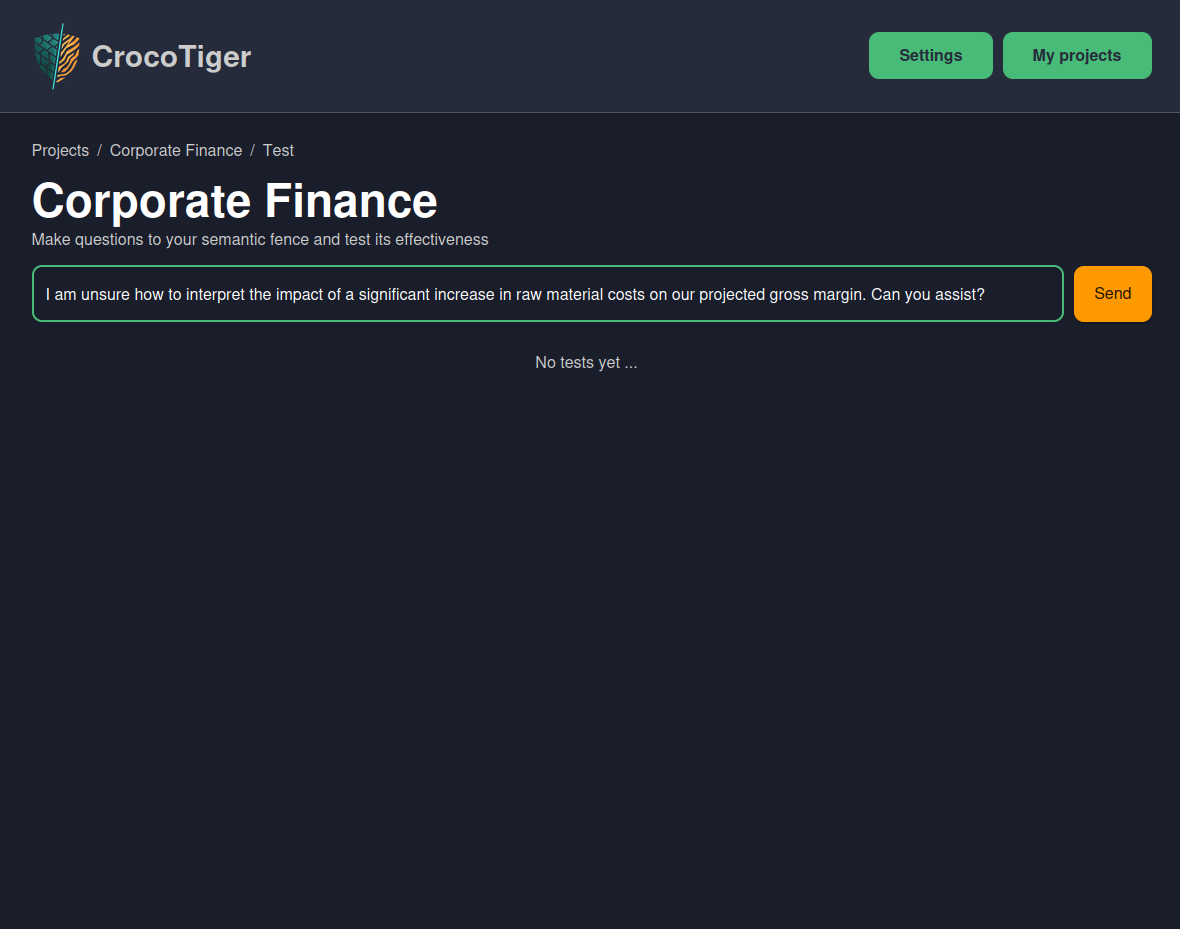 Screenshot 1 for Testing Crocotiger