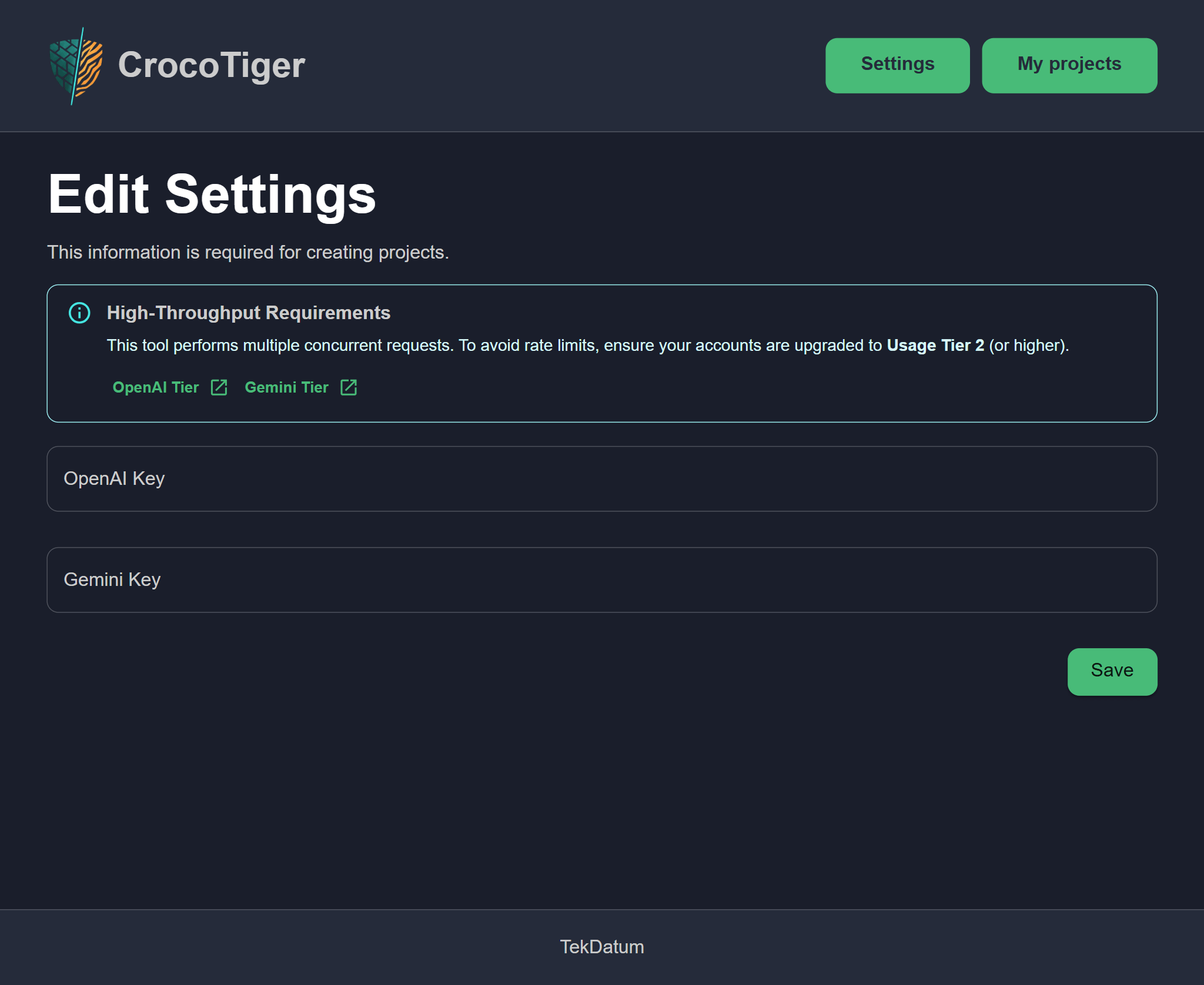 Screenshot 1 for Configure Settings